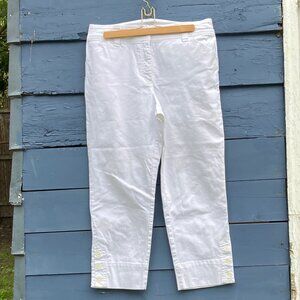 Charter Club White Pants size 12 Spring Summer Beach Casual